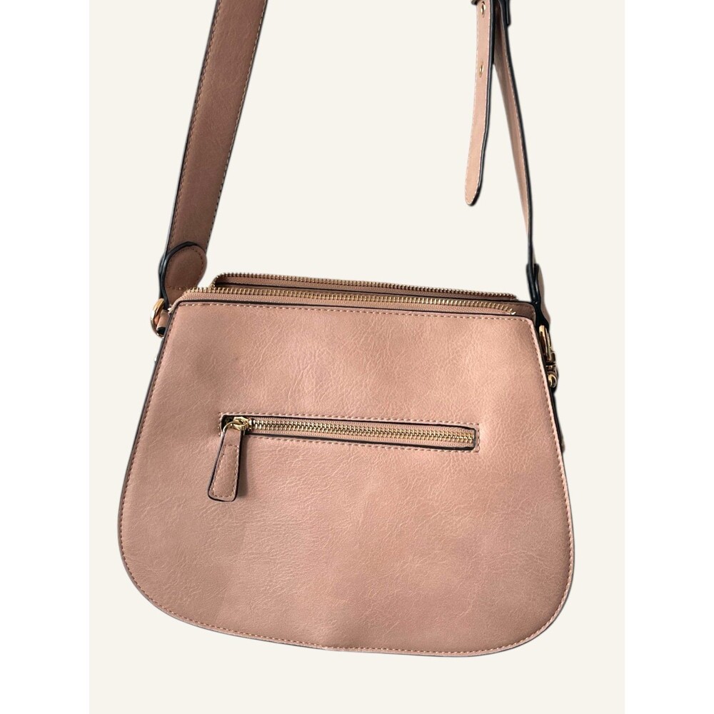 Kate And Alex Cuffaro Pink Crossbody Purse Italian Design Handbag - Picture 3 of 9
